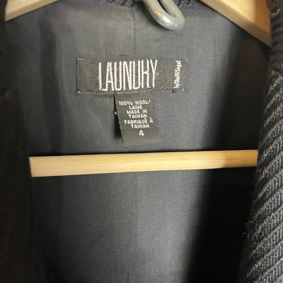 100% Wool Coat Laundry By Shelli Segal - Picture 2 of 6